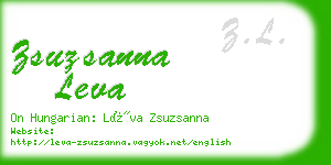 zsuzsanna leva business card